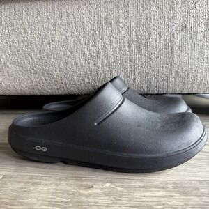 Oofos OOClog Sandals Mens Size 10 Black Comfort Slip On Recovery‎ Walking EU 45